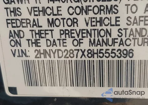 2008 Acura Mdx Sport Package from USA, damaged, VIN 2HNYD287X8H555396